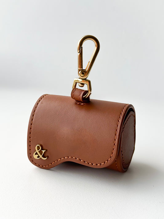 Poop Bag Holder: Brown