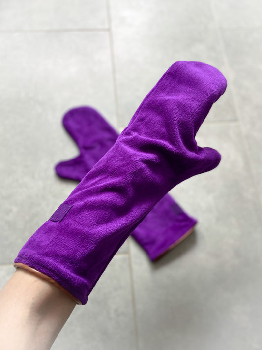 Quick Drying Gloves: Purple